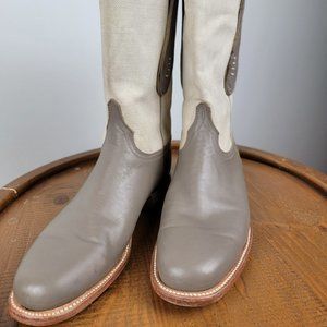 LUCCHESE WOMEN'S SIZE 10 Gray Riding Boots ***NEW*